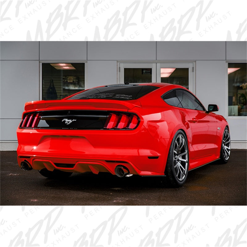 MBRP 15-17 Ford Mustang GT 5.0 3in Cat Back Dual Split Rear Race Version 4.5in Tips - Aluminized-SR1 Performance