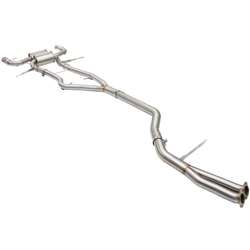 aFe MACHForce XP SS-304 Polish Tip 3.0in-2.5in Dia Cat Back Exhaust 11-13 BMW 335i (E90/E92) 3.0L-SR1 Performance
