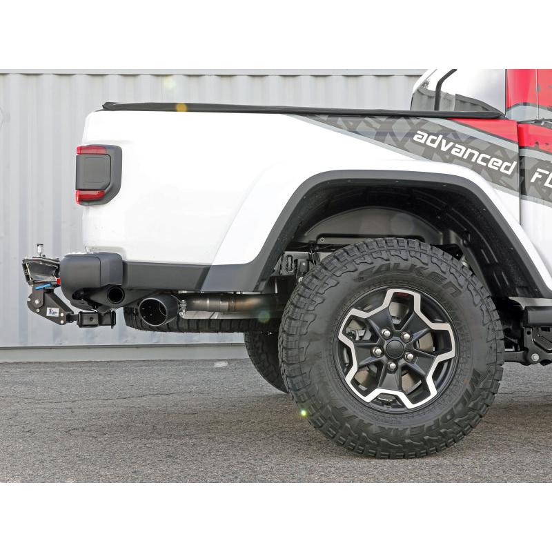 aFe 2021+ Jeep Gladiator V6-3.0L (td) Vulcan Series 3in 304 SS DPF-Back Exhaust System - Black Tip-SR1 Performance