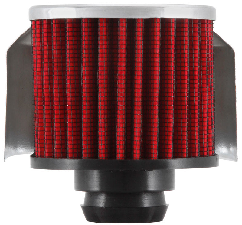 K&N 1in Flange L x 3in OD x 2.5in Height Clamp On Crankcase Vent Filter-SR1 Performance