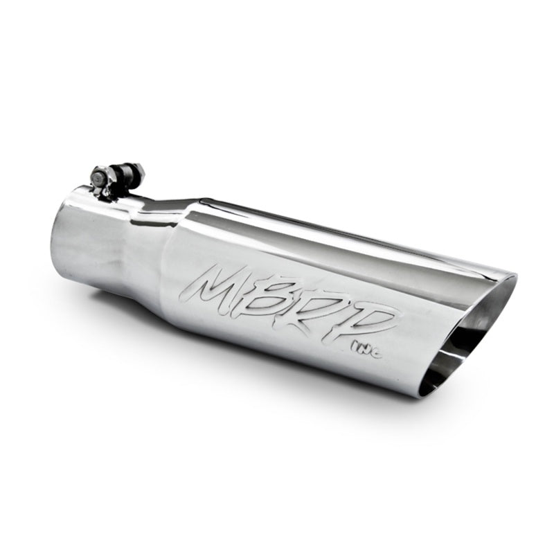 MBRP Universal Tip 3in O.D. Dual Wall Angled 2 inlet 12 length-SR1 Performance