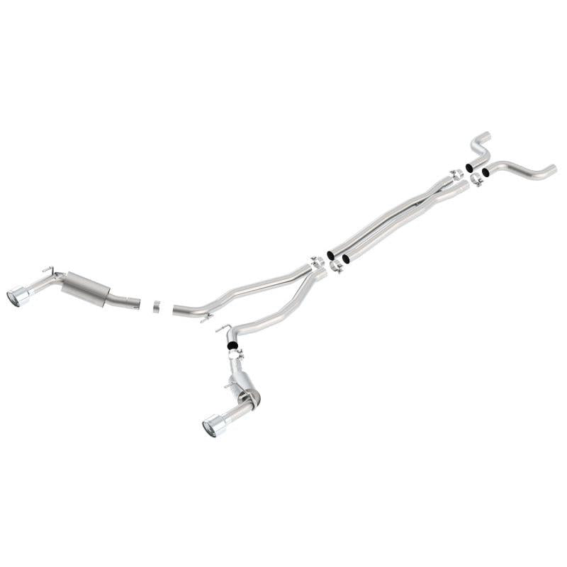 Borla 14-15 Chevy Camaro SS 6.2L V8 Single Split Rear Exit S-Type Catback Exhaust-SR1 Performance