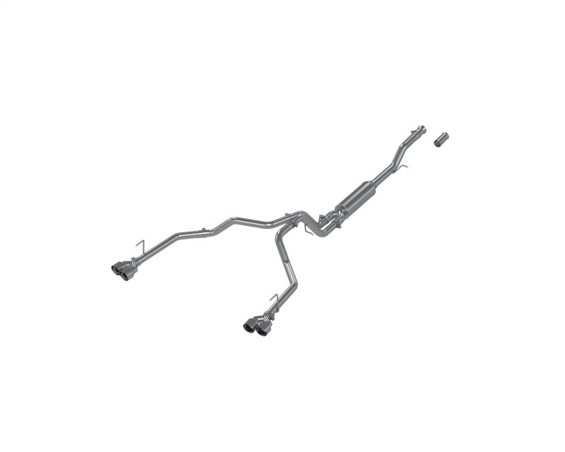 MBRP 21-24 Chevrolet Suburban XL 5.3L 3in Aluminized 2.5in Dual Split Carbon Fiber Cat-back-SR1 Performance