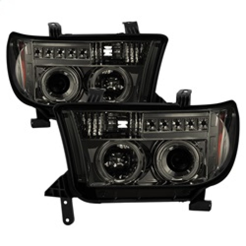 Spyder Toyota Tundra 07-13 Projector Headlights LED Halo LED Smke PRO-YD-TTU07-HL-SM-SR1 Performance