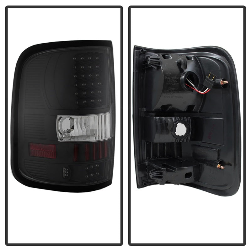 Xtune Ford F150 Styleside 04-08 (Not Fit Heritage & SVT) LED Tail Lights Black ALT-ON-FF15004-LED-BK-SR1 Performance