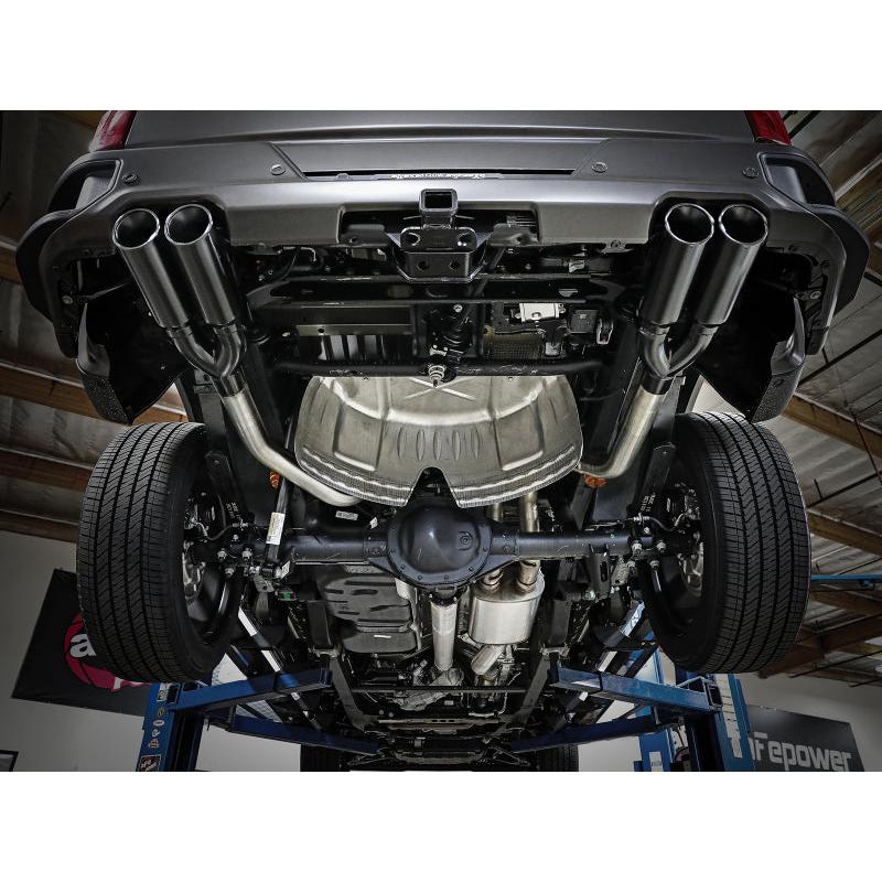 aFe Vulcan Series 4-3in 304SS Exhaust Cat-Back w/ Blk Tips 2019 GM Silverado/Sierra 1500 V8-6.2L-SR1 Performance