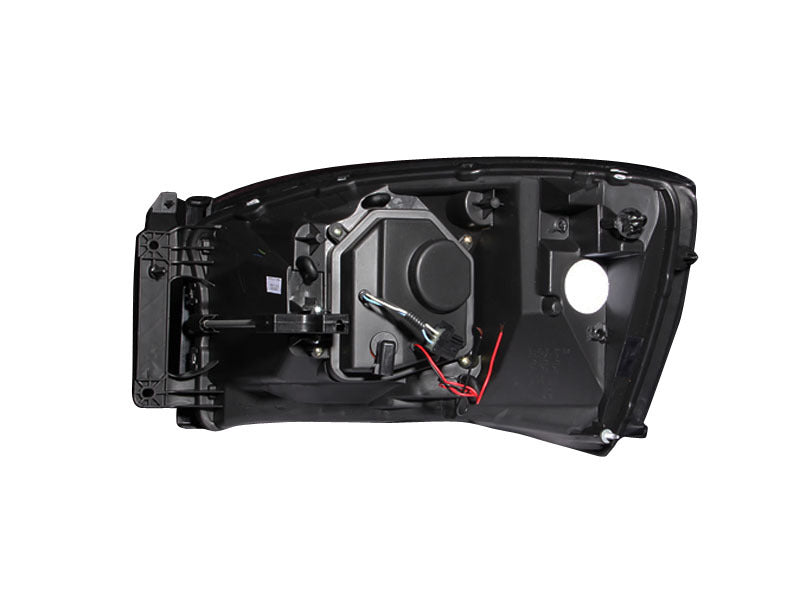 ANZO 2006-2008 Dodge Ram 1500 Projector Headlights w/ Halo Black-SR1 Performance