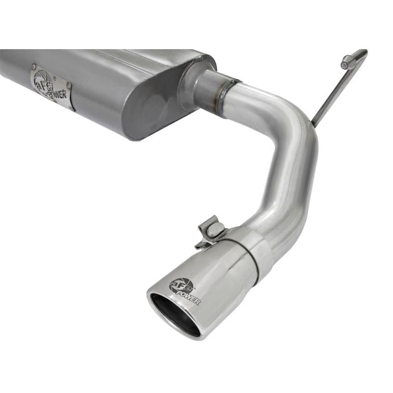 aFe Scorpion 2-1/2in Aluminized Steel Cat Back Exhaust 07-17 Jeep Wrangler V6-3.6/3.8L (4 Dr)-SR1 Performance