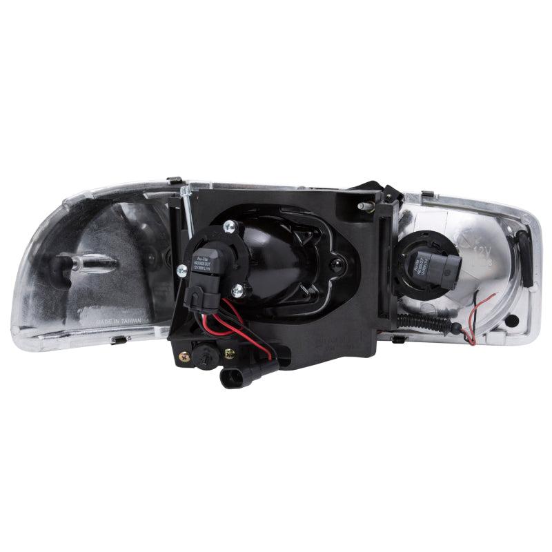 ANZO 1999-2006 Gmc Sierra 1500 Projector Headlights w/ U-Bar Chrome-SR1 Performance
