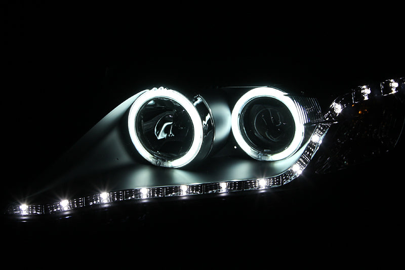 ANZO 2010-2011 Toyota Camry Projector Headlights w/ Halo Black (CCFL)-SR1 Performance