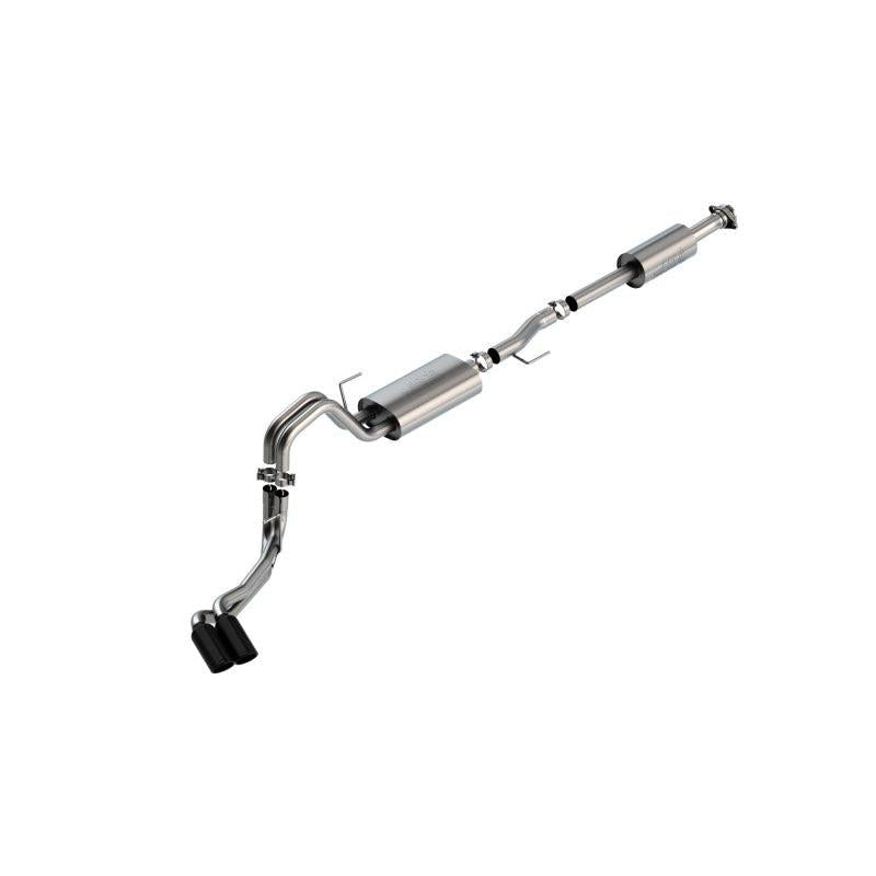 Borla F-150 2021 5.0L 4dr CC SB EC STB Lariat/KR/Pltnm/LTD 3/2.25 DSE Cat-Back Touring BLK CHR Tips-SR1 Performance