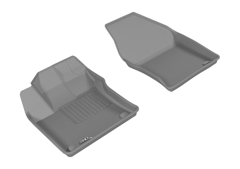 3D MAXpider 2016-2020 Toyota Prius/Prius Prime Kagu 1st Row Floormat - Gray-SR1 Performance