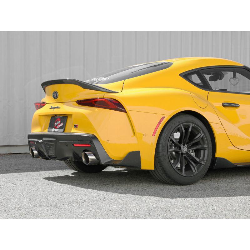 aFe POWER Takeda 2021 Toyota Supra 2.0L (t) 2.5in-3in 304 SS CB Exhaust w/ Polished Tips-SR1 Performance