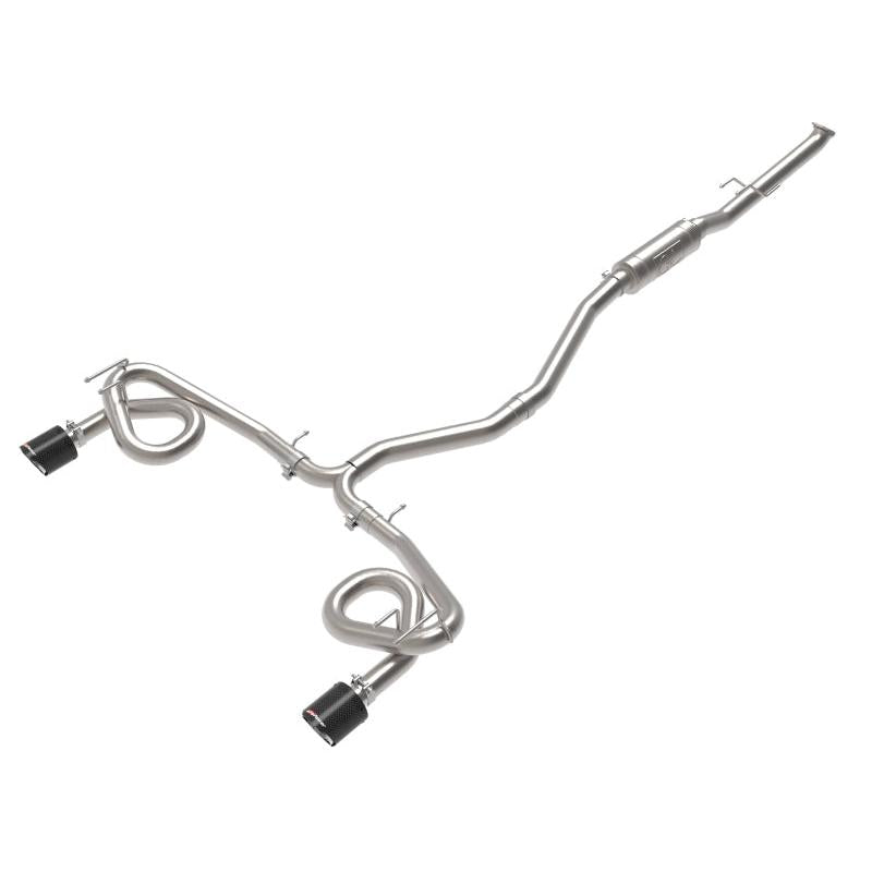 aFe 22-23 Honda Civic Si L4 1.5L (t) Takeda 2.5in to 3in 304 SS Cat-Back Exhaust w/Carbon Fiber Tips-SR1 Performance
