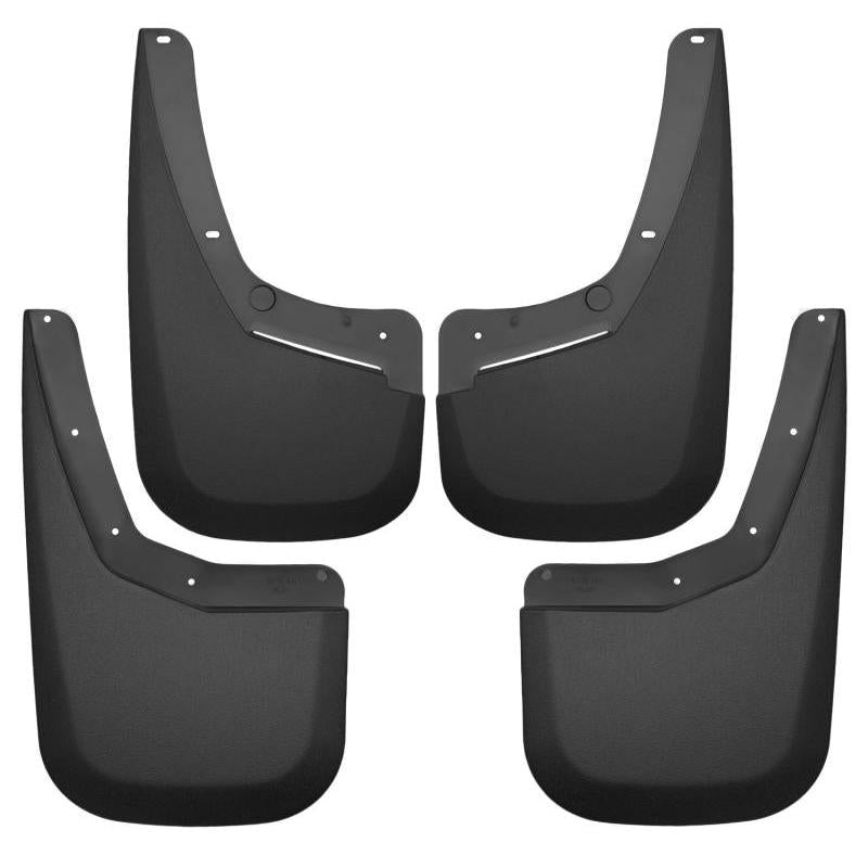 Husky Liners 07-13 Chevy Silverado 1500 LT / 07-14 Siverado 2500HD Front and Rear Mud Guards - Black-SR1 Performance