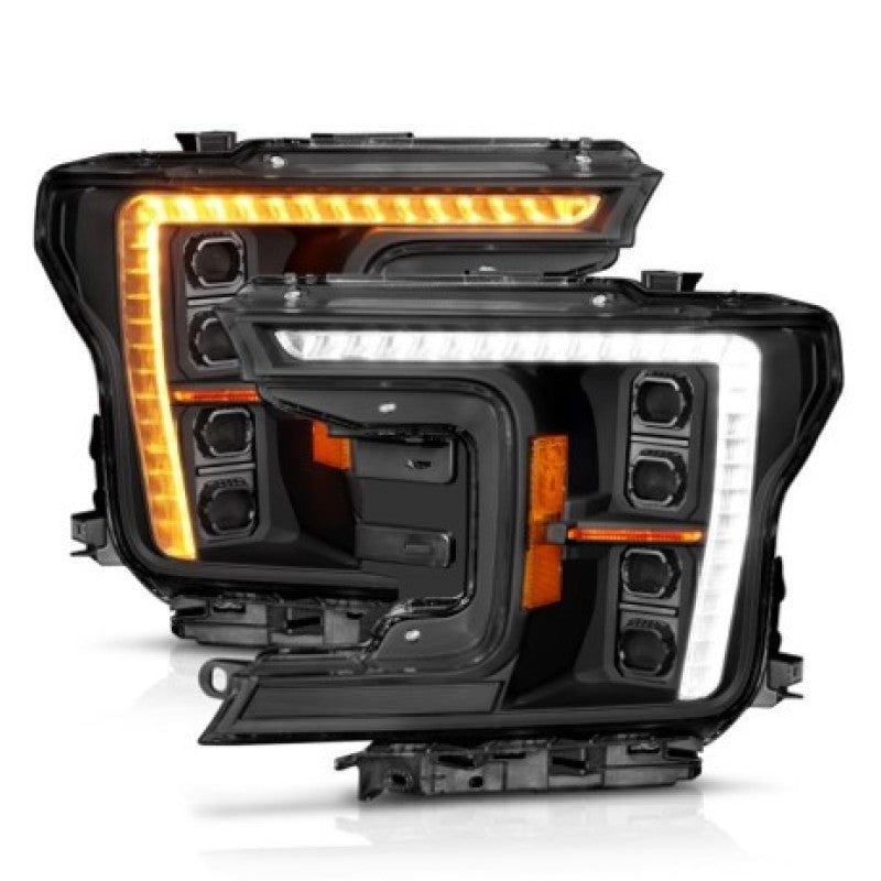 ANZO 18-20 Ford F-150 (w/Factory Halogen) Z-Series Full LED Proj Headlights - Pair-SR1 Performance