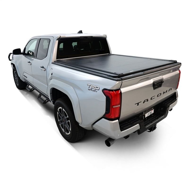 Westin 24-26 Inch Toyota Tacoma 5ft Bed Electric Retractable Tonneau Cover in Black