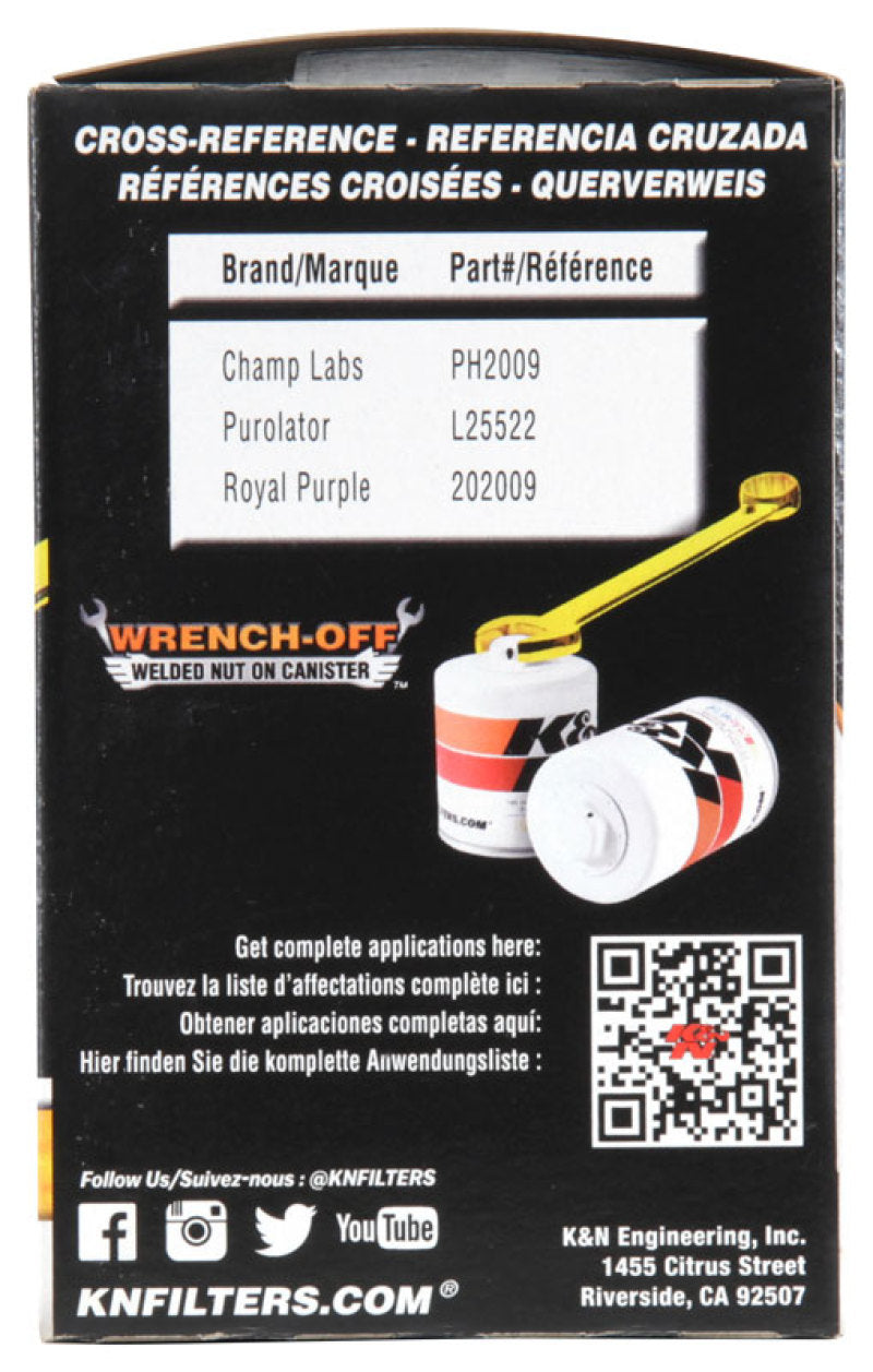 K&N Oil Filter OIL FILTER; AUTOMOTIVE-SR1 Performance