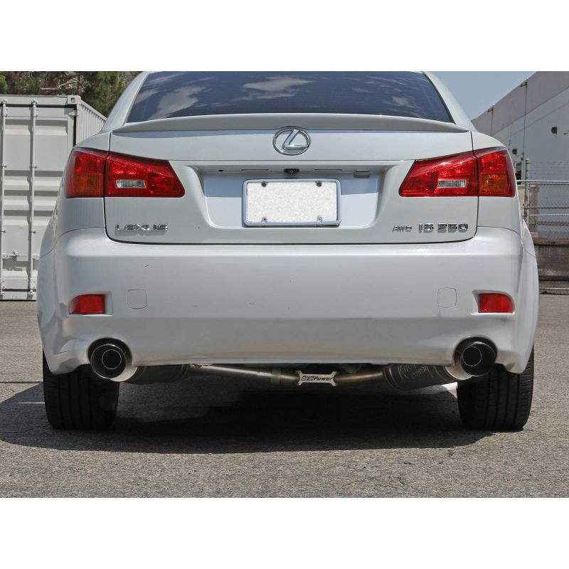aFe POWER Takeda 06-13 Lexus IS250/IS350 SS Axle-Back Exhaust w/ Black Tips-SR1 Performance