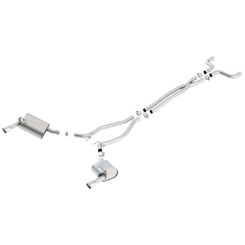 Borla 14-15 Camaro 3.6L V6 Single Split Rear Exit Touring Catback Exhaust-SR1 Performance