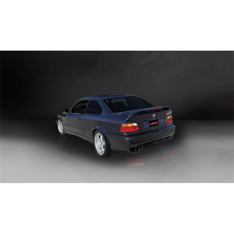 Corsa 1992-1999 BMW 325i/is Coupe E36 Black Sport Cat-Back Exhaust-SR1 Performance