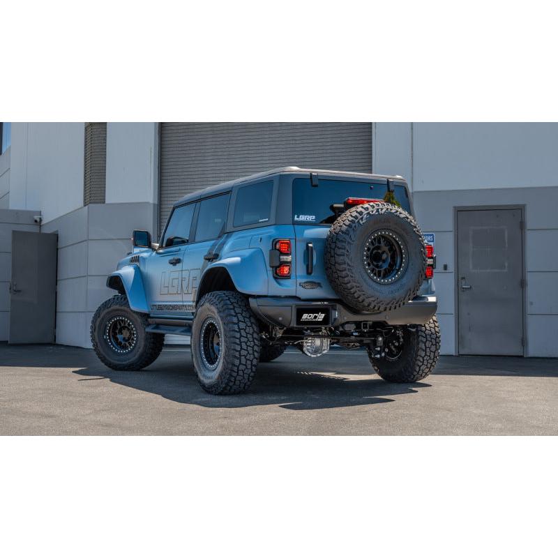 Borla 22-24 Ford Bronco Raptor V6 Turbo AT 2WD / 4WD ATAK Catback Exhaust w/ 4in Black Coated Tips-SR1 Performance