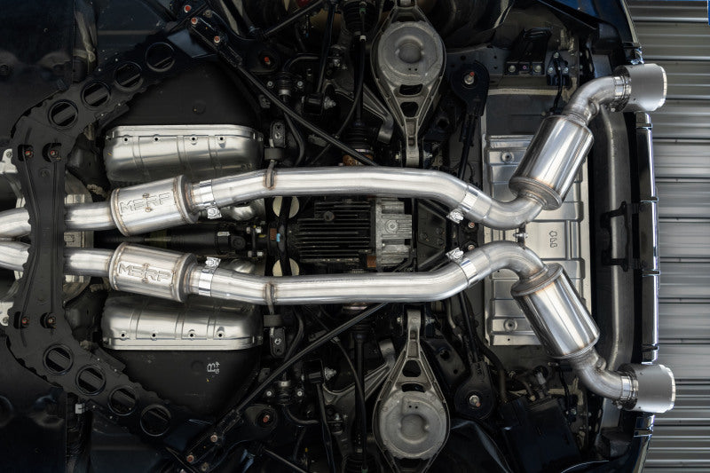 MBRP 23-24 Nissan Z 3.0L Armor Pro T304 Stainless Steel 3in Cat-Back Dual Rear Exit w/ 5in OD CF Tip-SR1 Performance