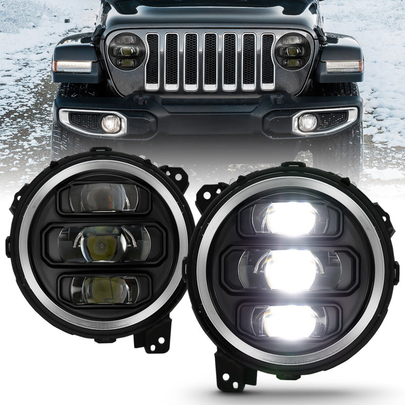 ANZO 2018-2019 Jeep Wrangler Full Led ProjectorH.L Black-SR1 Performance