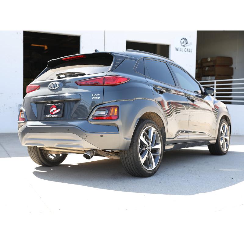 aFe Takeda 2.5in 304 SS Axle-Back Exhaust w/o Muffler w/Polish Tip 18-22 Hyundai Kona L4-1.6L(t) AWD-SR1 Performance