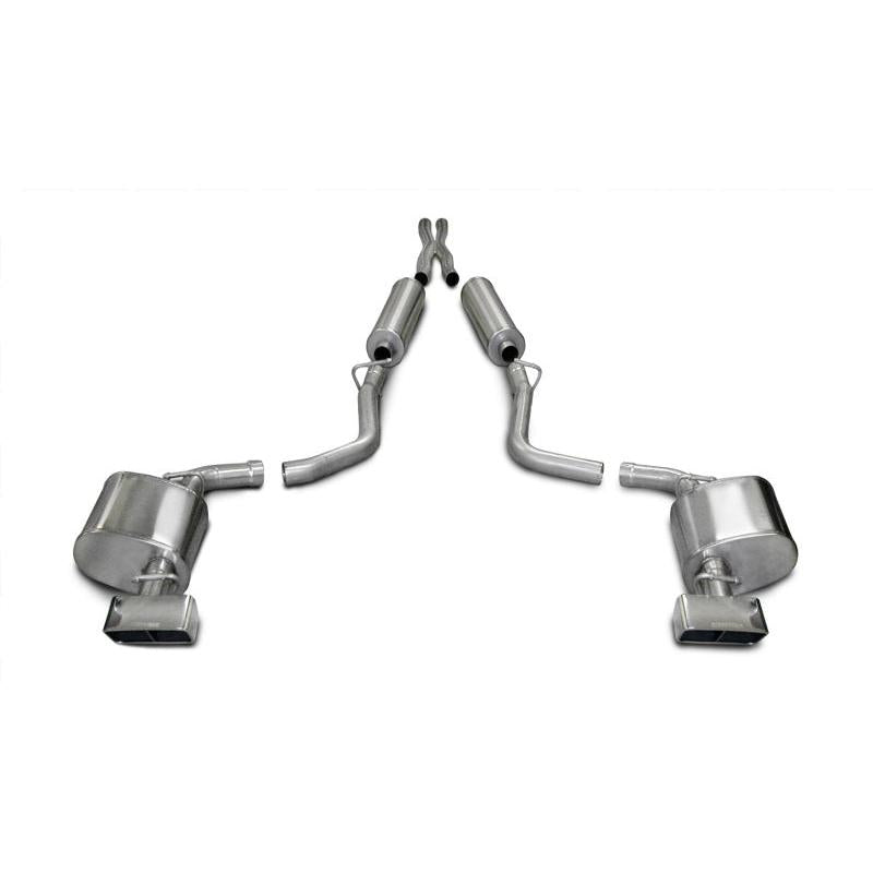 Corsa 2009-2010 Dodge Challenger R/T 5.7L V8 Auto Polished Xtreme Cat-Back Exhaust-SR1 Performance