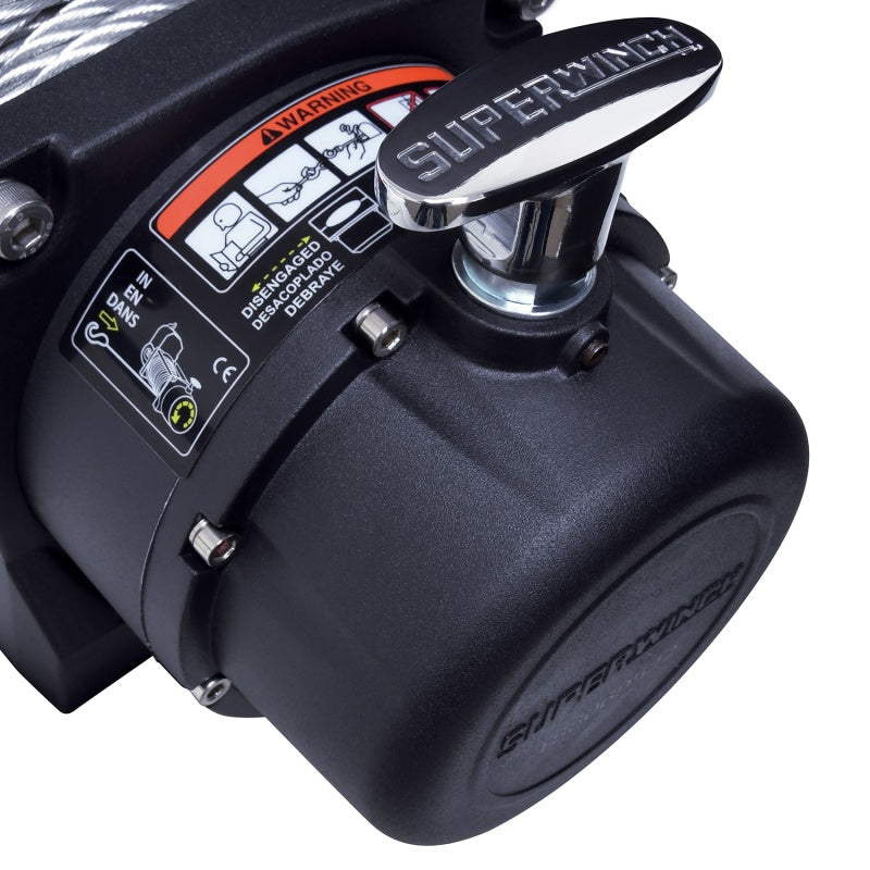 Superwinch 11500 LBS 12V DC 3/8in x 84ft Steel Rope Tiger Shark 11500 Winch-SR1 Performance