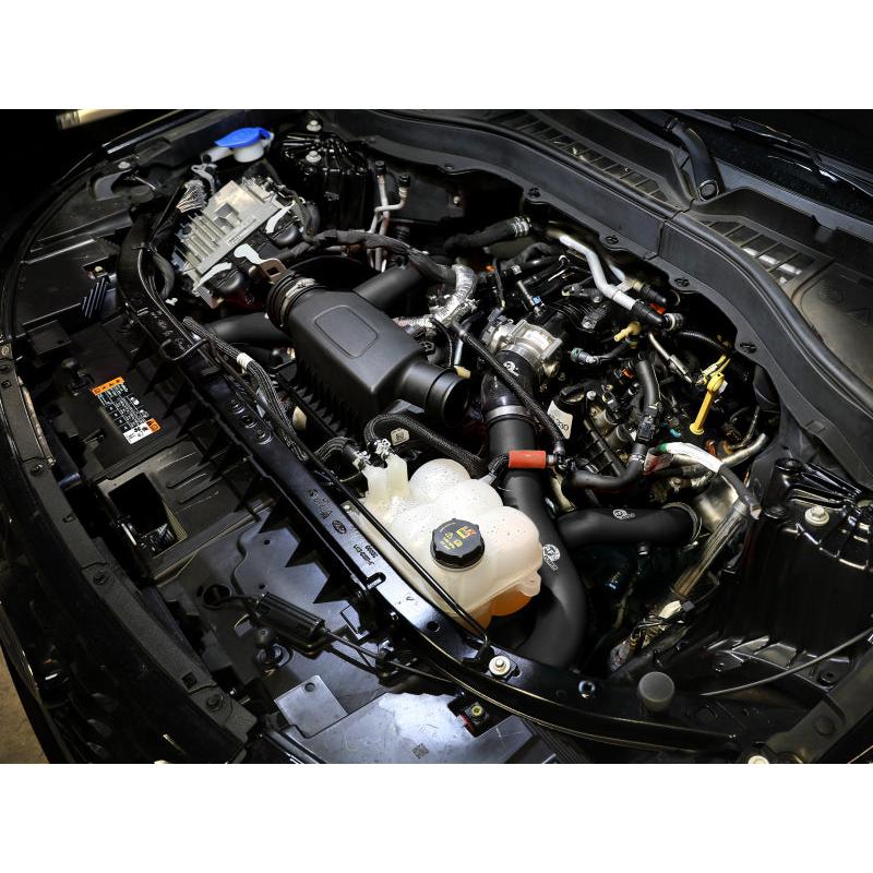 aFe 20-23 Ford Explorer ST V6 3.0L (tt) BladeRunner 2-3/4in Aluminum Cold Charge Pipe - Black-SR1 Performance
