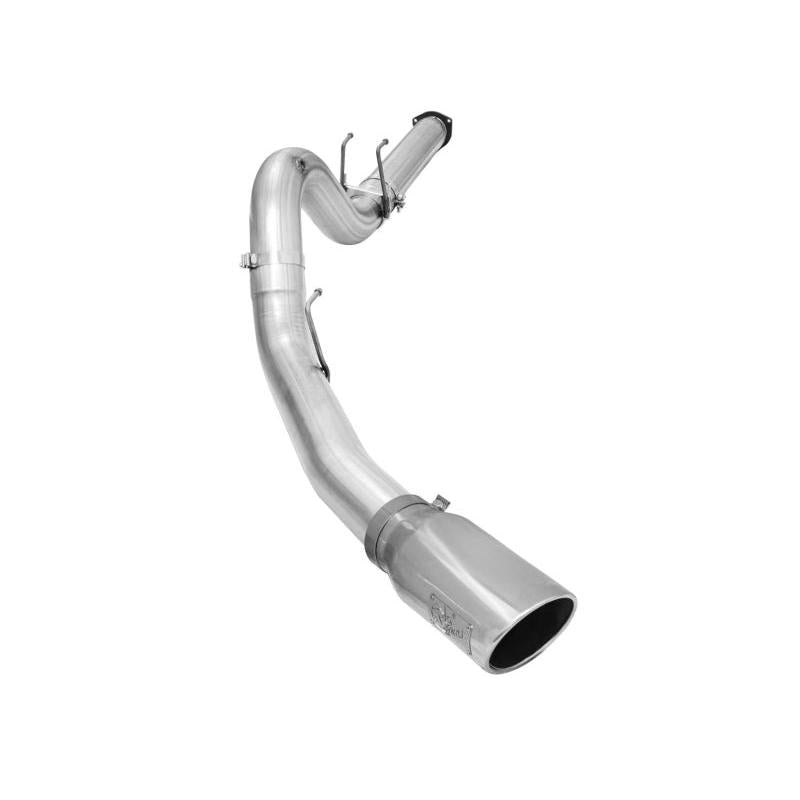 aFe Atlas Exhausts 5in DPF-Back Aluminized Steel Exhaust 2015 Ford Diesel V8 6.7L (td) Polished Tip-SR1 Performance