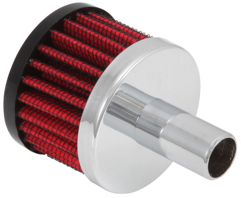 K&N Steel Base Crankcase Vent Filter .625in Vent OD x 2in OD x 1.5in Height-SR1 Performance