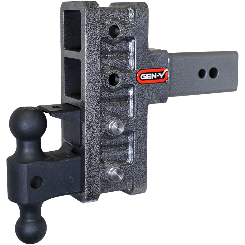 Gen-Y Mega Duty 3in Shank 6in Offset Drop 32K Hitch w/GH-0161 Dual-Ball/GH-0162 Pintle Lock