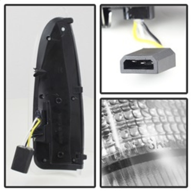 xTune Ford Superduty F250-F650 03-07 Amber LED Mirror Signal Lens - Clear ACC-LED-FDSD99-MR-C-SR1 Performance