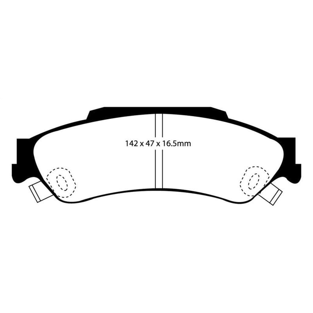 EBC Greenstuff 98-05 Chevrolet Blazer Rear Brake Pads – Heavy Duty 4x4 Performance