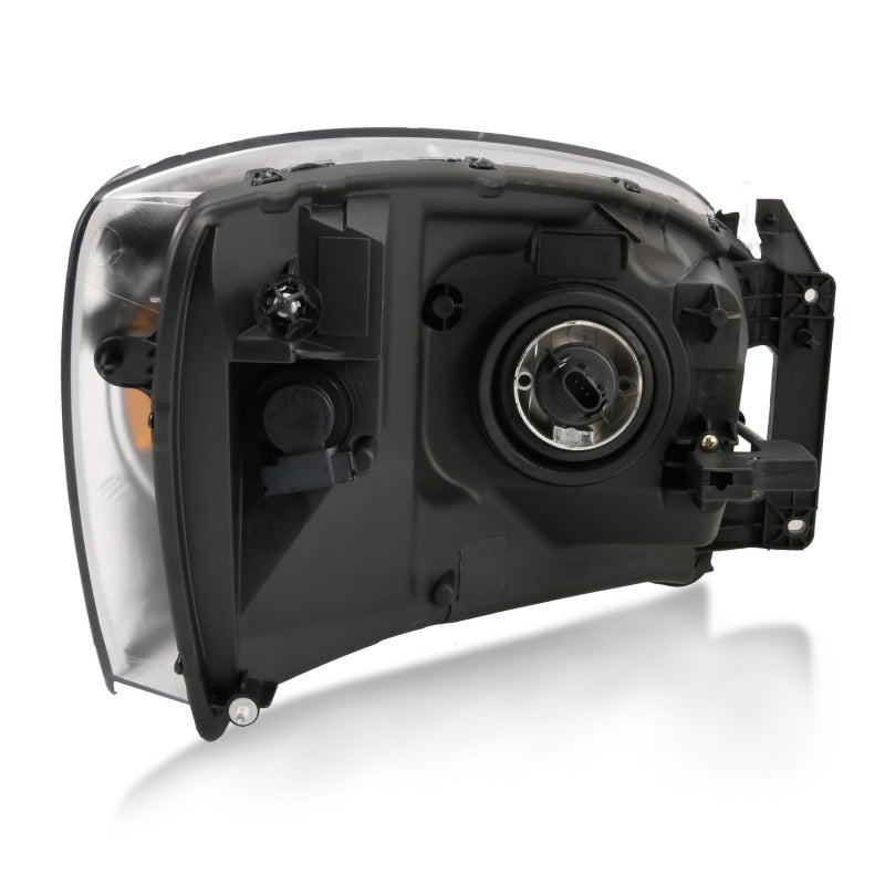 ANZO 2006-2009 Dodge Ram 1500 Crystal Headlight Black Amber-SR1 Performance