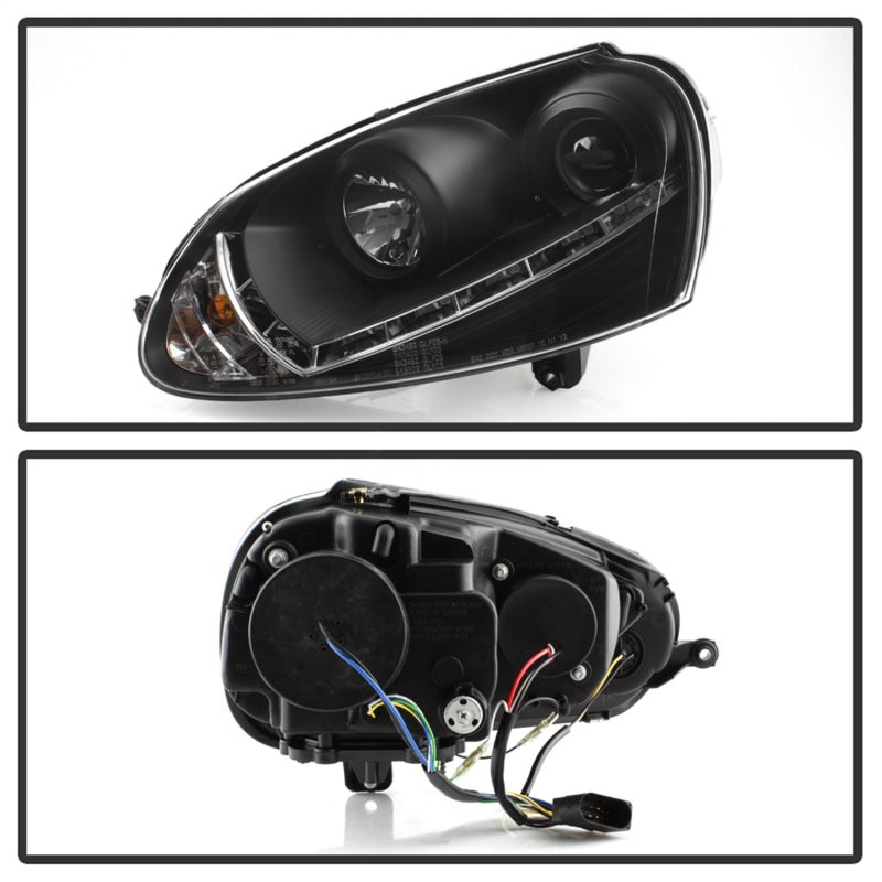 Spyder Volkswagen GTI 06-09/Jetta 06-09 Xenon/HID Model Only - DRL Black PRO-YD-VG06-HID-DRL-BK-SR1 Performance