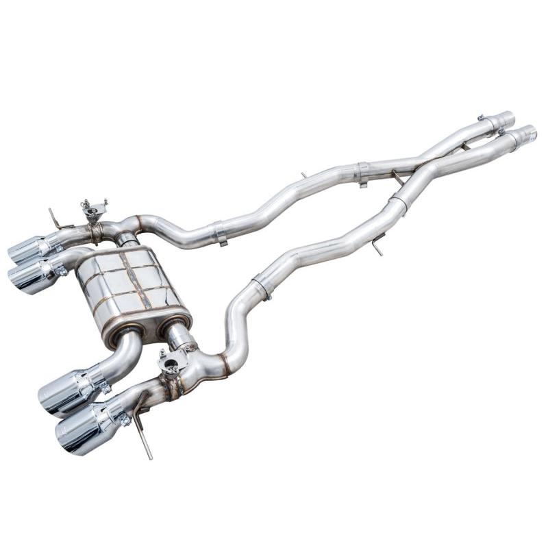 AWE SwitchPath Catback Exhaust for BMW G8X M3/M4 - Chrome Silver Tips-SR1 Performance