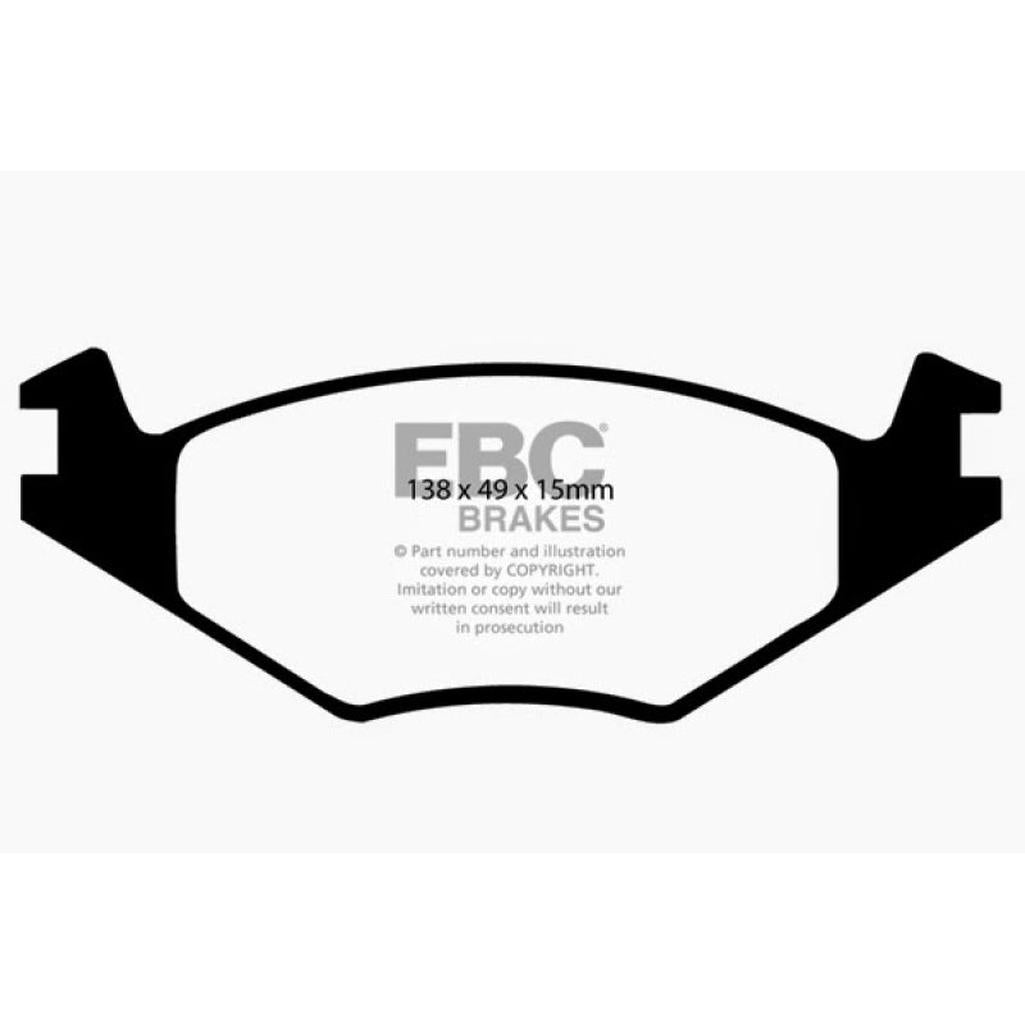 EBC Ultimax2 Front Brake Pads for 1990-1993 Volkswagen Cabriolet - Reliable OEM Replacement