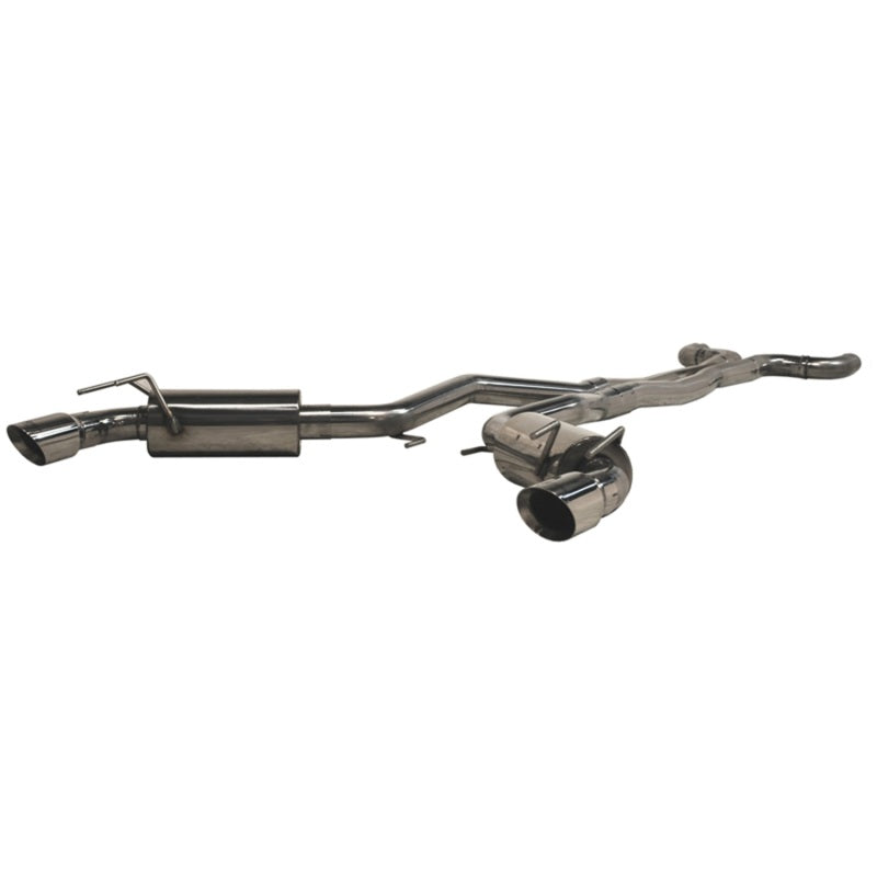 MBRP 2010 Chev Camaro V8 6.2L 6 Speed Dual Cat Back Round Tips (11 Conv. MUST purchase mbrpAD1710)-SR1 Performance