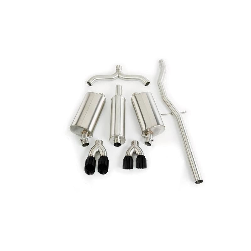 Corsa 98-03 Cadillac Seville 4.6L 2.5in Cat-Back Dual Rear w Twin 35in Black Pro-Series Tips-SR1 Performance
