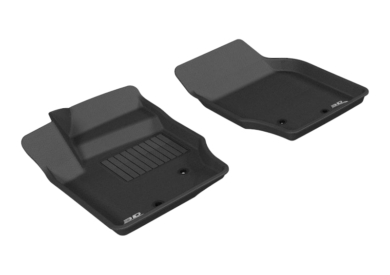 3D MAXpider 2003-2014 Volvo XC90 Kagu 1st Row Floormat - Black-SR1 Performance