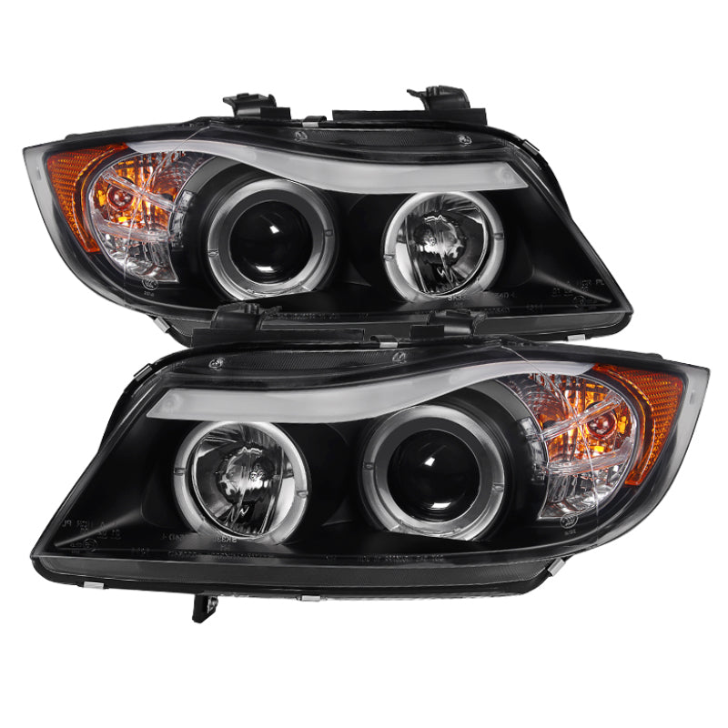 Spyder BMW E90 3-Series 06-08 Projector LED Halo Amber Reflctr Rplc Bulb Blk PRO-YD-BMWE9005-AM-BK-SR1 Performance