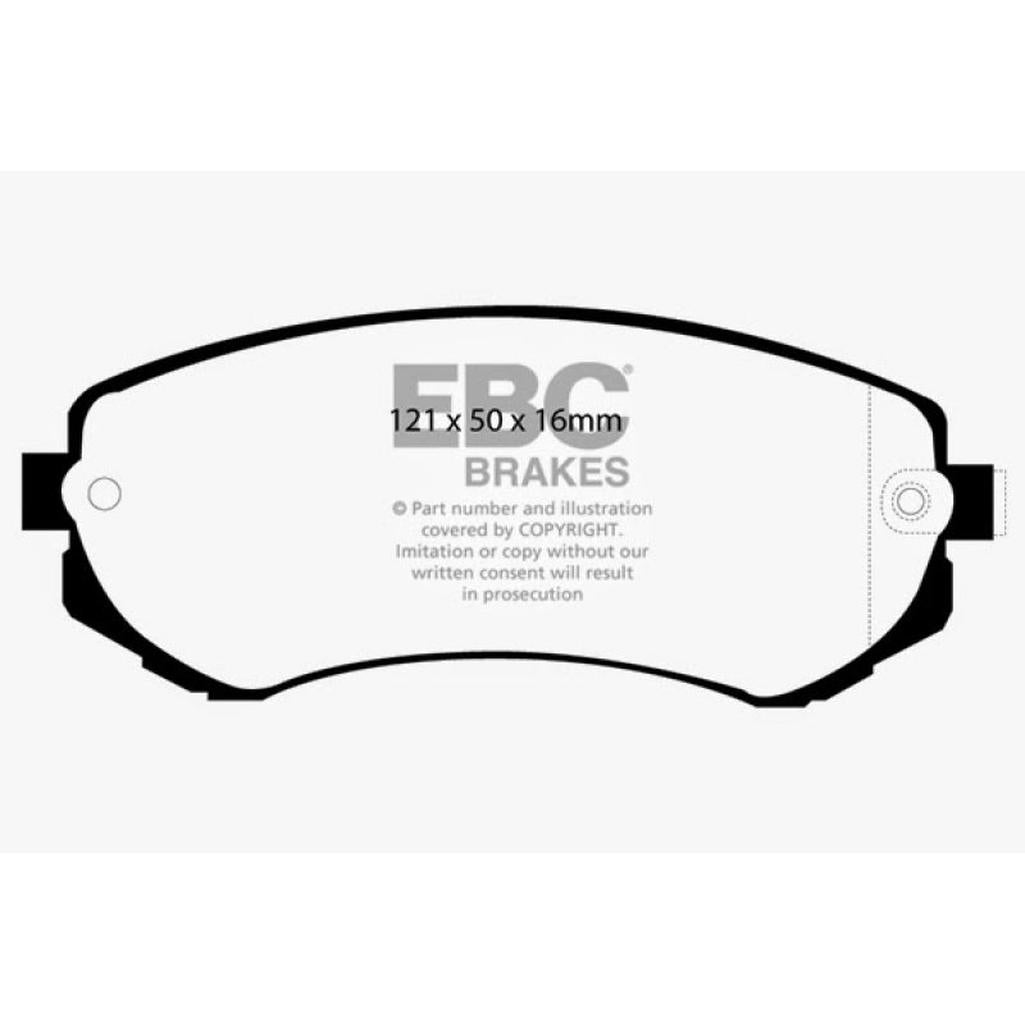EBC Greenstuff 2000 Series Front Brake Pads for Nissan 240SX and Skyline R32 - Part DP21279