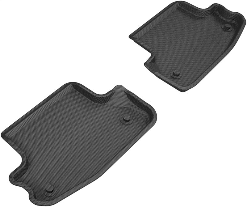3D MAXpider 18-20 Audi A5 Coupe / S5 Coupe Kagu 2nd Row Floormats - Black-SR1 Performance