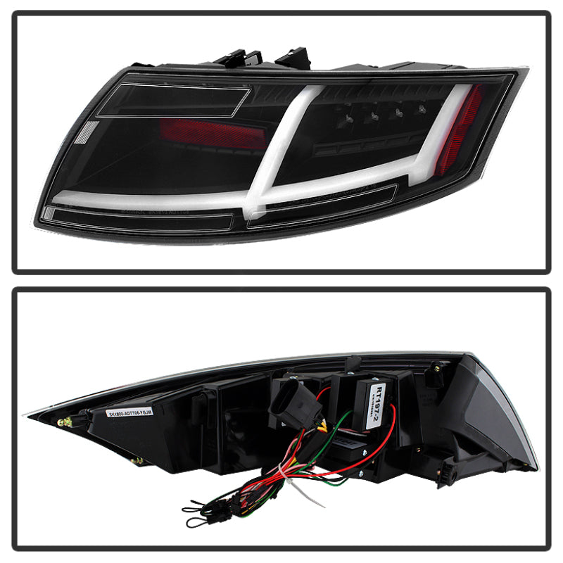 Spyder Audi TT 07-12 LED Tail Lights Black ALT-YD-ATT07-LED-BK-SR1 Performance