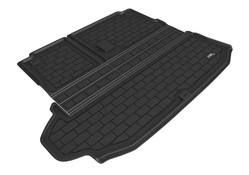 3D MAXpider 20-21 Toyota Highlander No Subwoofer Kagu Seat Back Protector Cargo Liner - Black-SR1 Performance