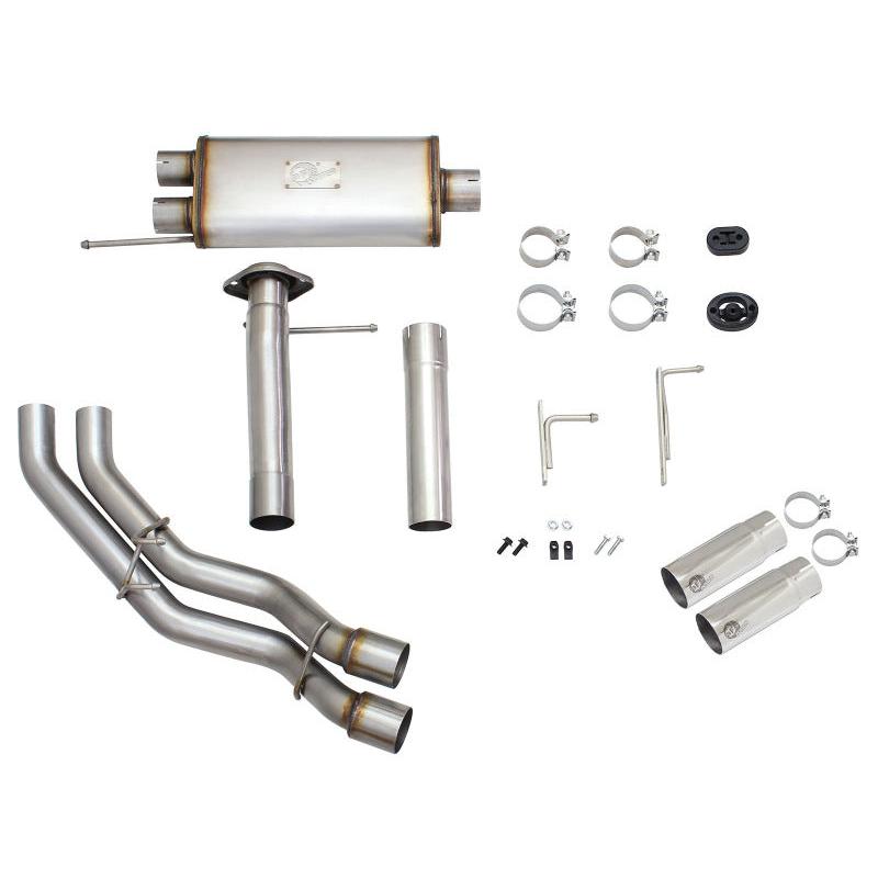 aFe Rebel Exhausts 3in SS Cat-Back 09-14 Ford F-150 4.6/5.0/5.4L w/ Polished Tips-SR1 Performance